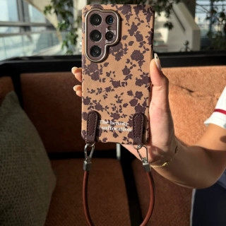 قاب brown flowers بنددار سامسونگ